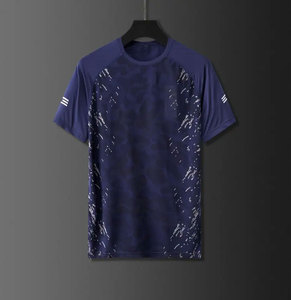 เสื้อยืดกีฬาผู้ชายขายดีประจำปี 2023 ระบายอากาศได้ดี ป้องกันรอยยับ แห้งเร็ว ผลิตจากผ้าฝ้าย/ใยไผ่ แบบถัก กระชับรูปทรง - Product Image 5