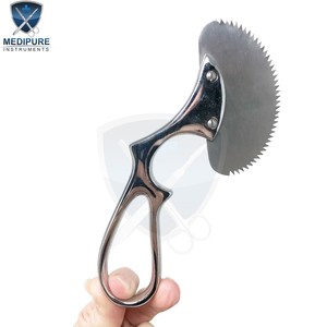 Scie à os chirurgicale orthopédique à angle fiable Instruments d'amputation de coupe d'os manuels en acier inoxydable Instruments orthopédiques - Product Image 3