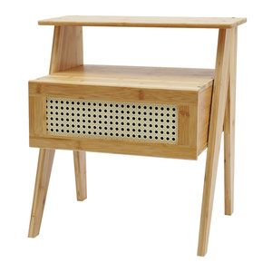 Fairmount เฟอร์นิเจอร์ห้องนอนสมัยใหม่ทำจากไม้ไผ่เนื้อเรียบหรูสไตล์ยุโรปพร้อมที่เก็บอุปกรณ์อัจฉริยะ - Product Image 3