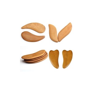 Masseur en bois Gua Sha pour détendre les muscles, artisanat en bois d'acacia massif - Product Image 3