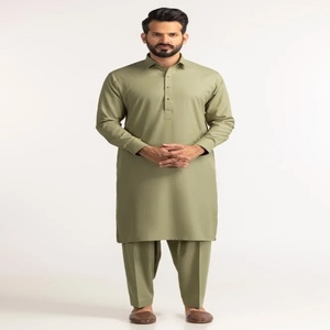 Gents Kurta Pajama Suits Pathani Ready Made Suits for Pakistan and Indian Clothing for <b>Eid</b> and Wedding Occasions - Product Image 4