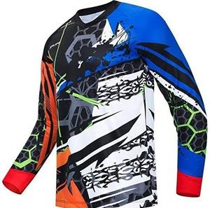 Camiseta de Carreras Unisex de Poliéster de 300g, Nueva, Personalizada, Talla Grande, Manga Larga, Resistente al Viento, Transpirable, Estampada, para Motocross, Todas las Temporadas - Product Image 1