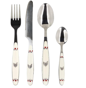 Fourchette finie en argent Style simple Couverts en acier inoxydable Forme personnalisée Cuillère Fourchette Couverts durables - Product Image 3