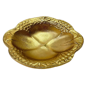 Bols décoratifs en aluminium texturé rugueux Bol de forme unique Bol à poisson en forme de sphère pour la décoration intérieure de table - Product Image 3