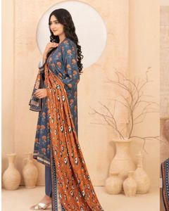 Colección SSumaira Digital Printed Staple Dupatta y Plain Staple Fabric para uso diario - Product Image 2