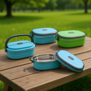 Contenedor Térmico Ovalado de Acero Inoxidable de 900 ml, Surtido, Loncheras para Comercio General, Producto 602405 - Product Image 3