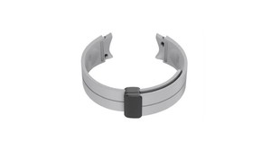 Correa de Reloj Deportiva GL001 Gris Claro Unisex, Duradera, Transpirable, Ajustable, Impermeable, de Silicona, 20-22mm, Acero Inoxidable - Product Image 3