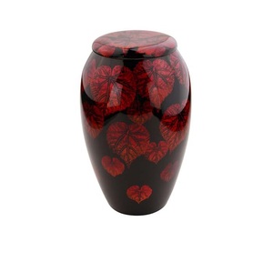 Urna de cremación de aluminio de diseño impreso para cenizas humanas o mascotas Urna funeraria grande para adultos Gatos y perros Urna conmemorativa azul - Product Image 2