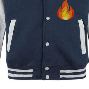 Chaqueta Varsity de Moda, Nueva Colección 2026, de Poliéster, con Hombros Caídos, Transpirable, Resistente al Viento, Gruesa, Informal, con Bloques de Color - Product Image 5