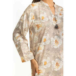 IUSTKSD-1129 Conjunto de Traje de Lino Estampado de 3 Piezas para Mujer - Product Image 3