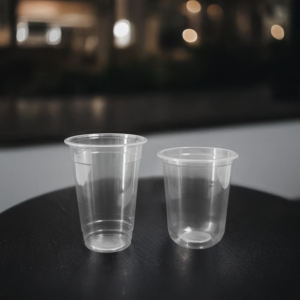 Vasos de plástico PP transparentes desechables directos de fábrica, diseño de pared simple para bebidas calientes o frías, Boba, Burbuja de 16oz, 24oz, 2 unidades - Product Image 3