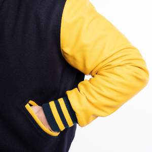 2025 chaqueta universitaria de béisbol de talla grande a la moda, chaqueta cálida de algodón para hombres, ropa de calle universitaria de un solo pecho, chaquetas de Hip Hop - Product Image 4