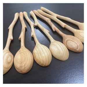 Cucharas de madera hechas a mano de Vietnam, utensilios de cocina ecológicos y sostenibles para cocinar, revolver, servir y exportar a granel - Product Image 6