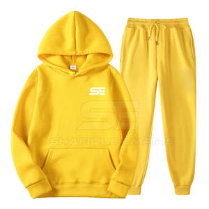 Chándal con logotipo personalizado de calidad superior para hombre, conjuntos únicos de invierno con capucha de talla grande, transpirable, moda a la moda, precio de fábrica - Product Image 1