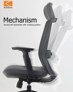 KINSHA Ergonomic <b>Chair</b> <b>Leather</b> Seat With Back Breathable Mesh Sliding Seat Multifunction <b>Chair</b> - Product Image 4