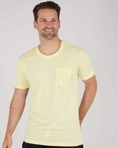 T-shirt pour homme, toucher doux, tricot lisse, coupe confortable, confort actif, couche quotidienne, drapé flexible, style frais, respirant, port moderne, poche - Product Image 2