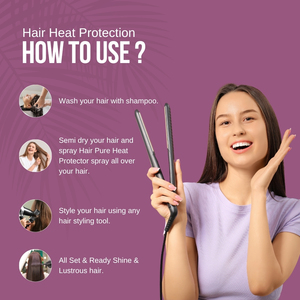 Spray para el cabello de marca privada, protección contra el calor, sin crueldad animal y sin silicona, fórmula concentrada de brillo, hecho en India. - Product Image 3