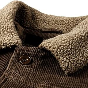 แจ็กเก็ตขับรถบรรทุกกลางแจ้งแนววินเทจสำหรับผู้ชายทรงครอปพอดีตัวพร้อมการตกแต่งโลโก้ด้านหน้า - Product Image 3