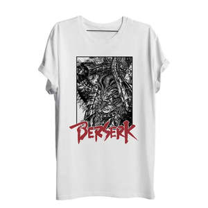 Camiseta de Anime <span class=keywords><strong>Berserk</strong></span> Swordman 100% Algodón, Corte Holgado, con Estampado, Disponible en Pesos de 280g, 240g y 200g - Product Image 5
