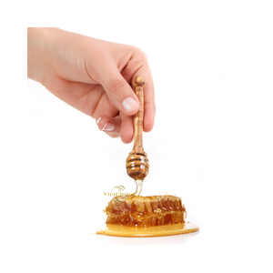 Natural <b>Wooden</b> Honey Dipper <b>Spoon</b> Handmade Solid Wood Honey Stirring Tool For Tableware - Product Image 2