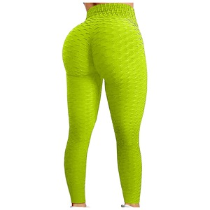 Pantalons de yoga pour femmes, solides, à effet push-up, taille haute, évasés, écologiques, séchage rapide, fitness, course à pied, gym, danse - Product Image 6