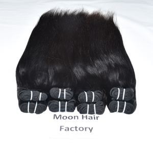 Mejor Proveedor de Cabello Humano con Cutículas Alineadas, Mechones Lisos, Suaves y Brillantes, Precio al por Mayor, Cabello Humano Natural de la India - Product Image 1