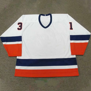 Jersey de Hockey sobre Hielo Personalizado para Hombre, con Logotipo Impreso, Transpirable, Antibacterial, 100% Poliéster, Bordado Personalizado, Apliques, Nombre del Equipo Personalizado - Product Image 2