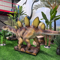 Modèle de dinosaure mécanique animatronique électrique intérieur en métal Dino Park pour les aéroports de parcs d'aventure de centres commerciaux