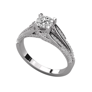 Bague solitaire en or 18 carats pour femmes, bijoux élégants et luxueux - Product Image 3