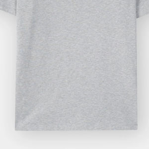 100% camisetas de algodón de estilo informal personalizables para hombres, Jersey gris, serigrafía transpirable, patrón sólido, suministro directo - Product Image 3