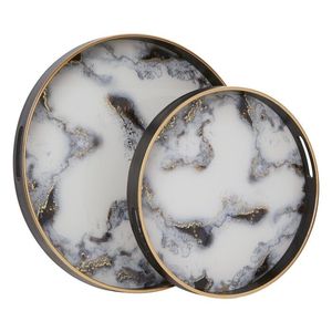 Tabla de Cortar de Lujo de Mármol y Metal con Borde Metálico, Tapa de Latón, Borde Dorado, Utensilios de Cocina Ecológicos - Product Image 5