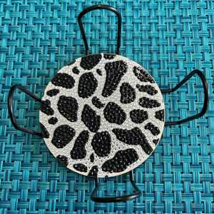 Handmade Beaded <b>Coasters</b> - Boho <b>Drink</b> <b>Coasters</b> with Polyester Backing (4x4 Inch) - Product Image 1