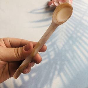 Cuillère à Caviar en nacre rose, ustensiles personnalisés naturels, vaisselle écologique fabriquée en usine par VITRAPRO - Product Image 5