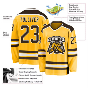Camisetas de hockey Impresión sublimada Logotipo personalizado Uniformes de hockey sobre hielo Aparejos Sarga Nombre Número Jersey de hockey sobre hielo ZOHAN CREATIONS - Product Image 4