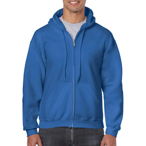 Sudadera con capucha básico de algodón de manga larga transpirable con logotipo personalizado para hombre - Product Image 1