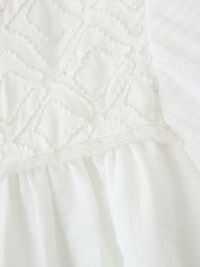 Blusa elegante de gasa para mujer, camisa informal de longitud regular con decoración, patrón sólido - Product Image 6