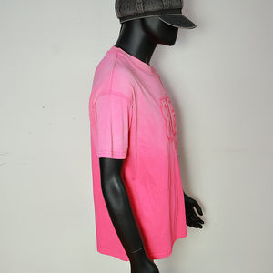 เสื้อยืดโออีเอ็ม ซัมเมอร์ โอเวอร์ไซส์ น้ำหนัก 280-320 กรัม แขนสั้น ปรับแต่งได้ ลายปัก 3 มิติ สไตล์วินเทจ โลโก้แบบกำหนดเอง ผ้าคอตตอนหนา - Product Image 3