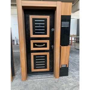 Puertas de acero de cobre de alta calidad Villa de lujo y aspecto de piedra de entrada frontal de apartamento - Product Image 1