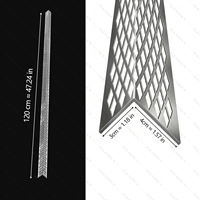 Cornière en aluminium perforée diamantée sur mesure, prix usine