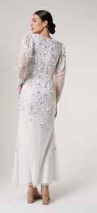 Vestido con Mangas Completas y Función Antiestática, Vestido Ajustado con Cuentas, Sexy, para Fiesta de Noche - Product Image 6