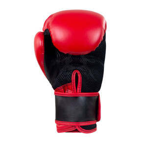 Guantes de boxeo de cuero sintético con fácil mantenimiento Guantes de boxeo funcionales con área del pulgar reforzada - Product Image 3