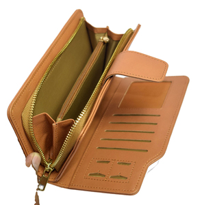 PromotionCowhide pochette en cuir fait à la main bracelet vache impression portefeuille mince pour les femmes vraie vache cacher fourrure sac à main cadeaux pour elle - Product Image 4