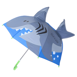 Ombrello a Forma di Squalo Kawaii in Poliestere 190t, Apertura Automatica, Semi-Automatico, Alette Espandibili, 8 Stecche, Design Cartoon, Logo Personalizzabile - Product Image 1
