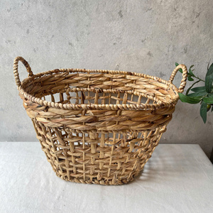 ODM OEM Eco-Friendly Bamboo Straw <b>Wicker</b> Storage <b>Basket</b> with <b>Handle</b> for Clothing Organization & Flexible Design - Product Image 6