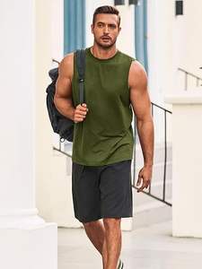 Gimnasio Hombres Culturismo Sin mangas Camiseta sin mangas Muscle Stringer Athletic Fitness Chaleco Tops Ropa de verano - Product Image 3