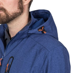 Veste Streetwear rétro à fermeture éclair personnalisée avec doublure en maille veste de survêtement en nylon Softshell légère vierge coupe-vent pour hommes - Product Image 6