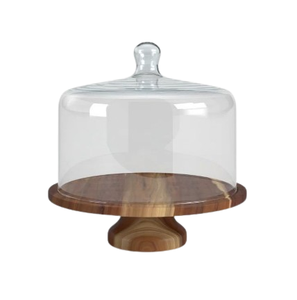 Soporte para Pastel de Madera de Acacia, Multiusos, para Exhibición de Postres, Plato para Servir, Soporte Redondo con Base para Pastel - Product Image 2