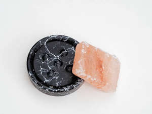 Sel de bain lisse de l'Himalaya de forme personnalisable, technique sculptée en cristal avec pierre Baise, produit artisanal naturel - Product Image 3