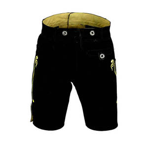 Pantalones Cortos Bávaros de Cuero de Alta Calidad, Hechos a Medida, Color Negro Sólido, Ecológicos, Antiarrugas, Bordados, Pakistán 2025 - Product Image 6
