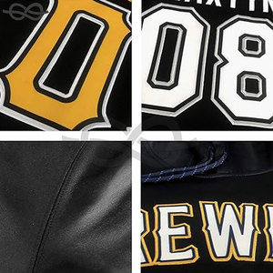 Custom Hoodie for <b>Men</b> and Kids Personalized Fleece <b>Pullover</b> Sweatshirt with Stitched Text Number Logo Design - Product Image 3